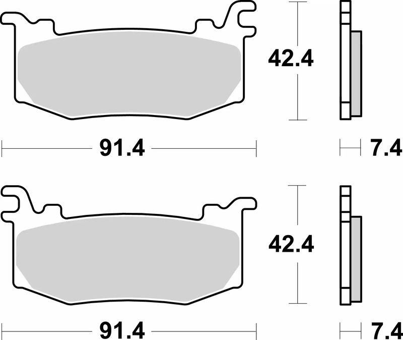 Pastillas de freno moto Brembo 07BB44SA