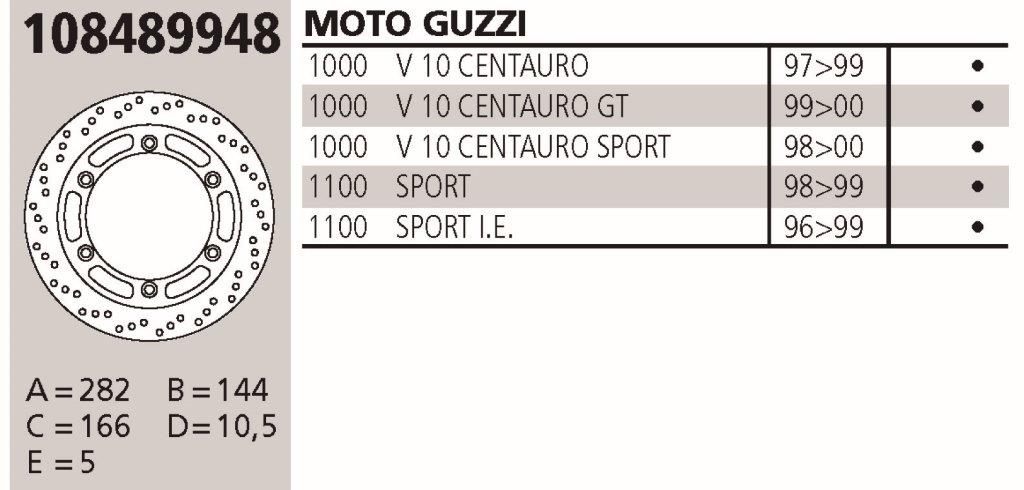 Disco BREMBO Genuine MOTO GUZZI 1000 VARIS