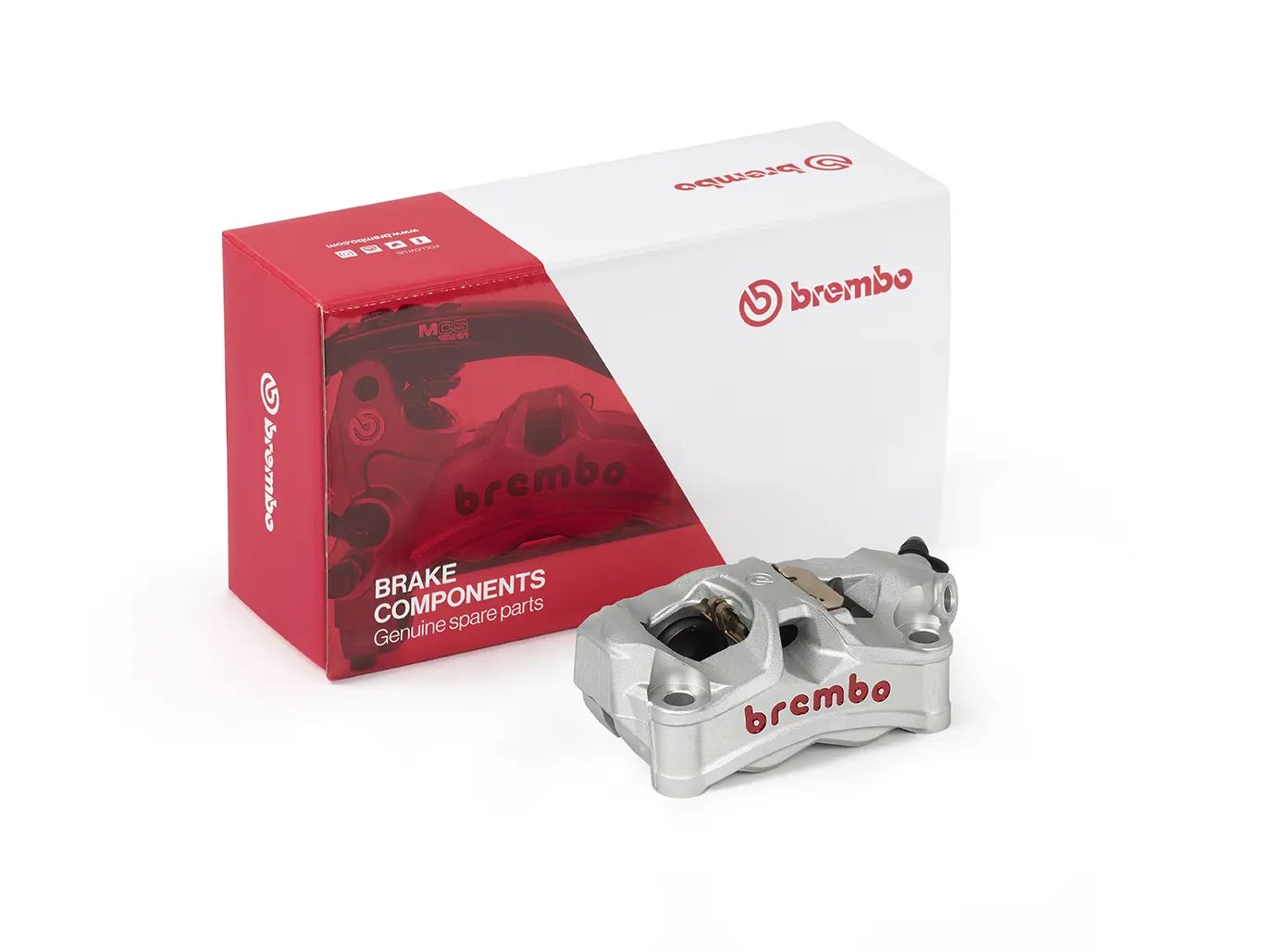 Pinza BREMBO Stylema aluminio y rojo derecha