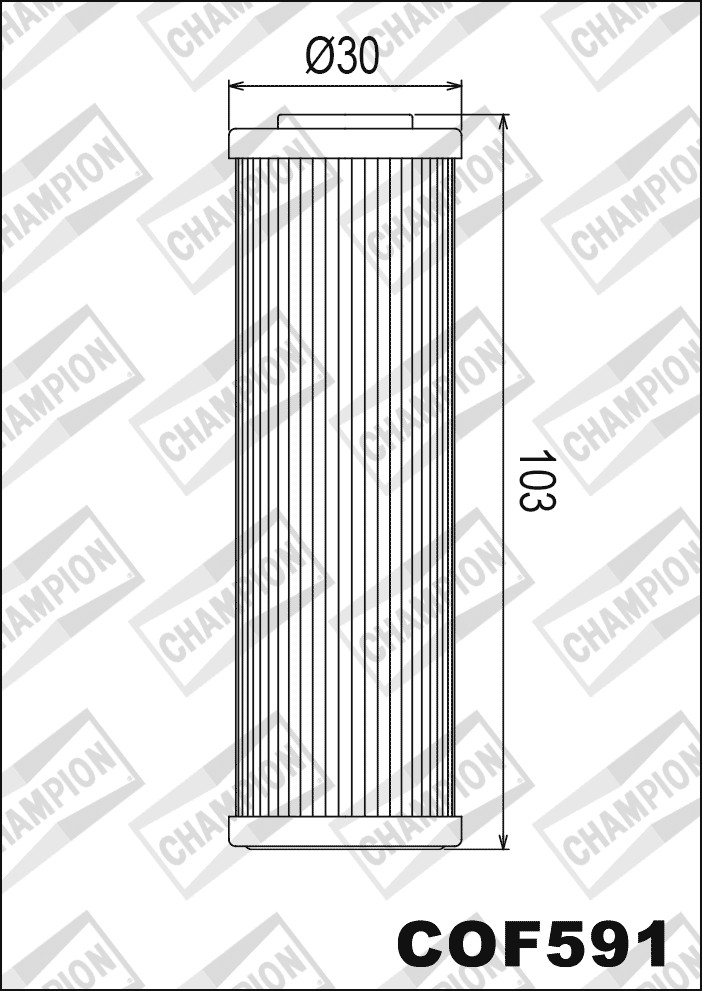 Filtro de aceite Champion COF591