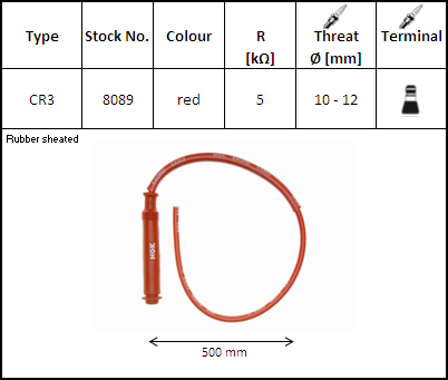 NGK 8089 Kit racing pipa con cable, foto 2