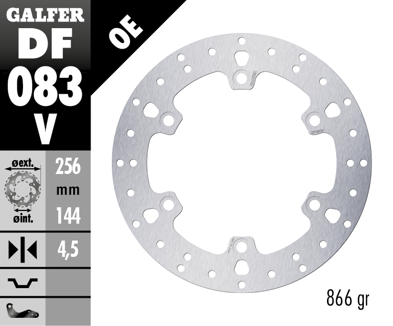 Disco de freno Galfer fijo 256X4.5MM