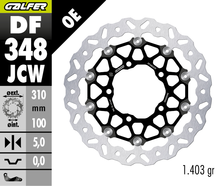Disc W floatech (c.alu) 310X5MM (front)