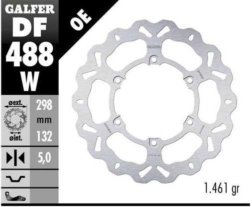 Disco GALFER Wave Fijo 298x5mm