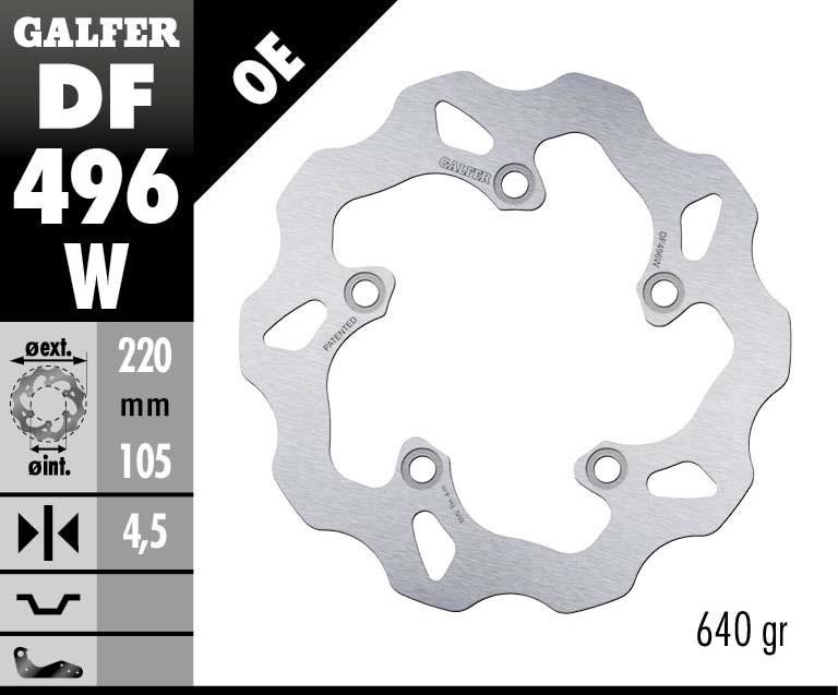 Disc W fixed racing 220X4MM