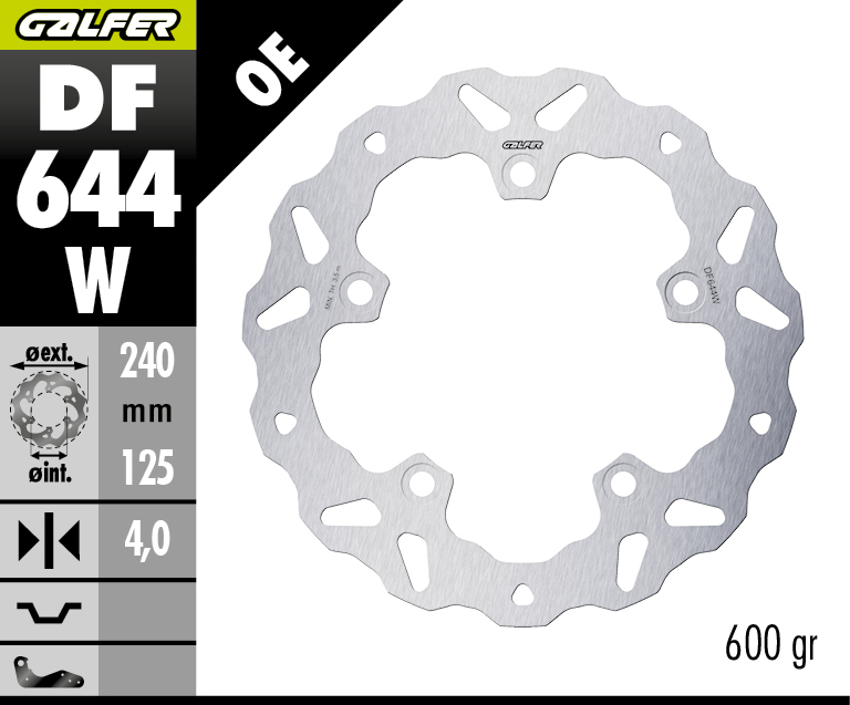 Disc W fixed 240X4MM (rear)