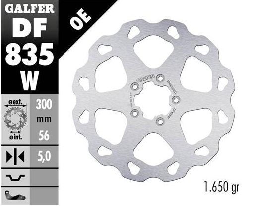 Disco GALFER Wave Fijo 300x5mm