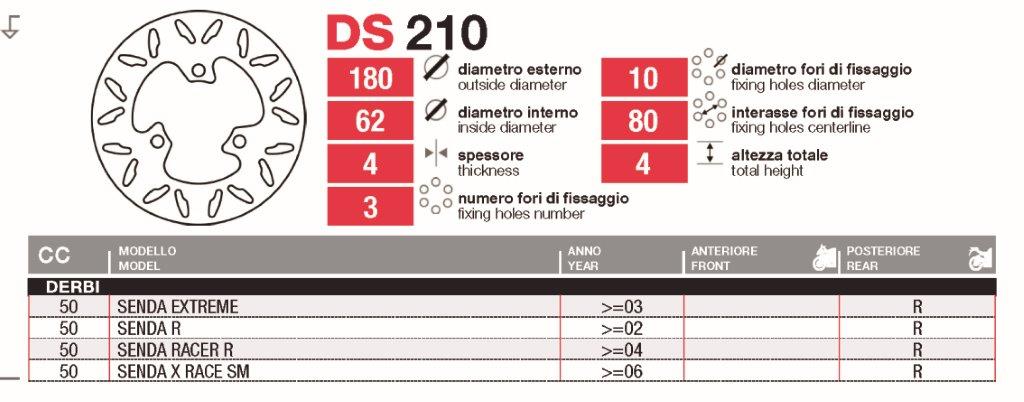 Discos De Freno Tras Derbi Senda-R-Extreme