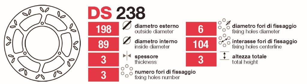 Discos De Freno Delt Ktm 65-80 - DS238