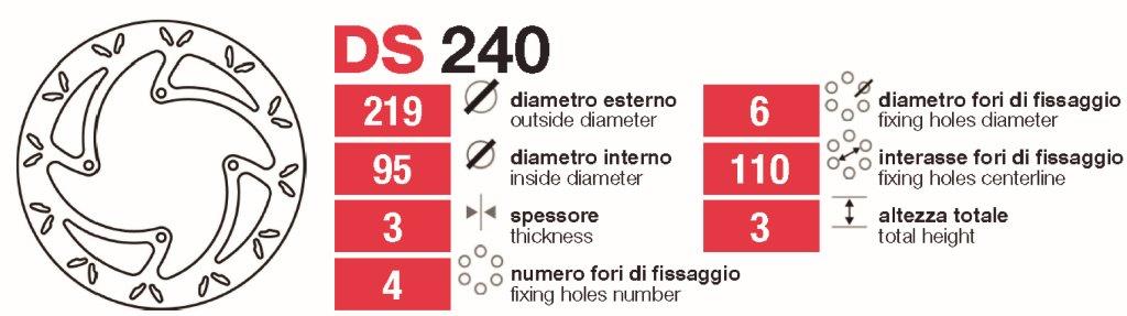 Disco Delt Ktm Sx-Xc 85 105 - DS240