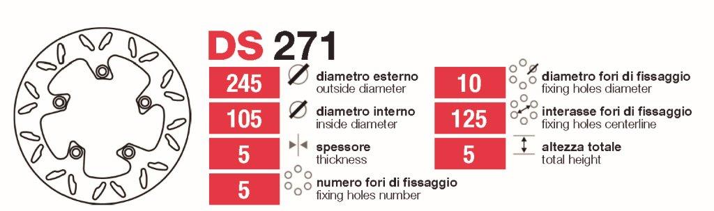Discos De Freno Tras Yamaha Fazer-Mt03 - DS271