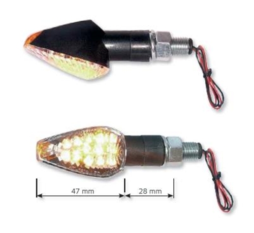 INTERMITENTES LED NEGRO PAREJA