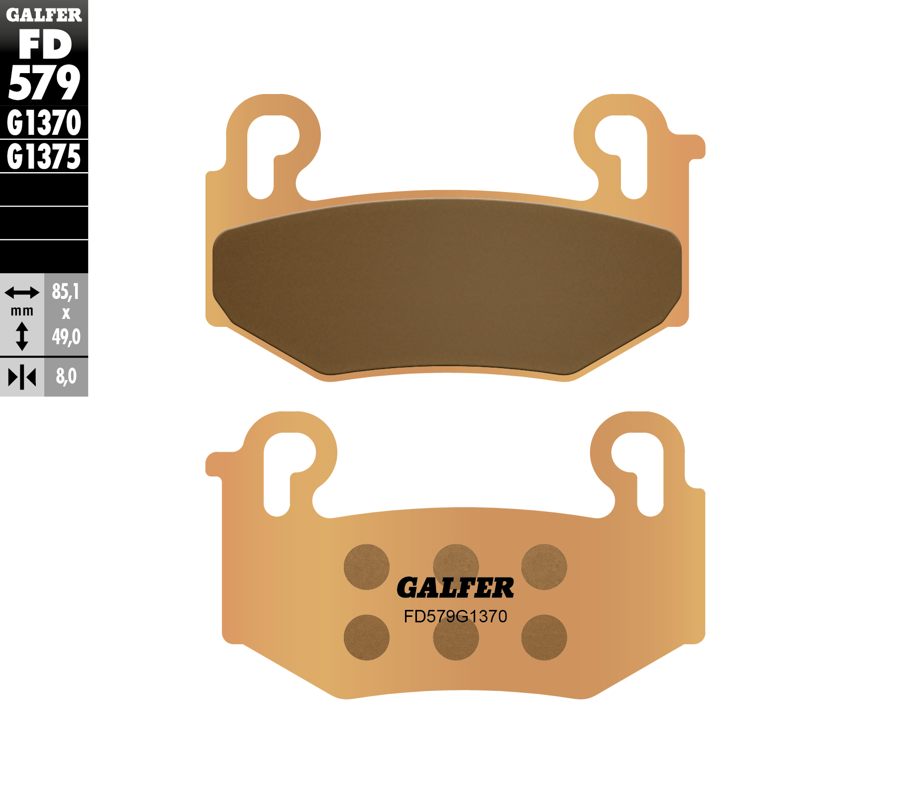 Sinter street brake pads
