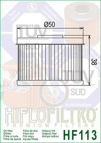 Hiflofiltro Filtro aceite Hiflo HF113 (50), foto 2
