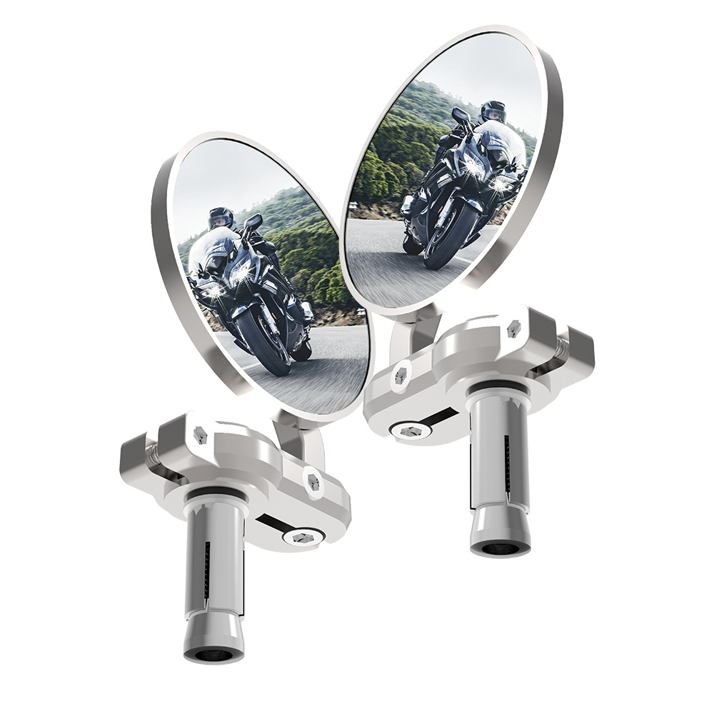 Espejos para moto Oxford color plateado OX578