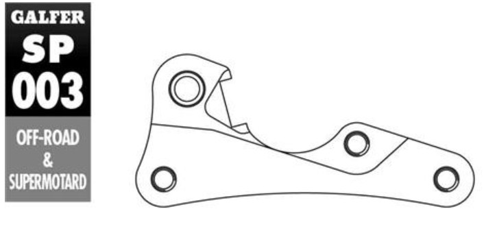 Bracket adapter Honda 260MM